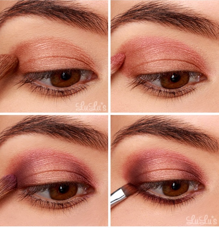 Rose Gold Eye Look