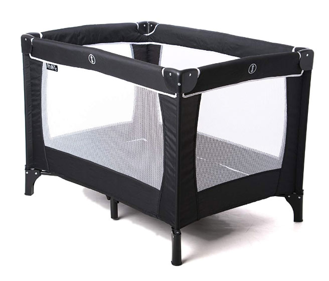 red kite blue travel cot