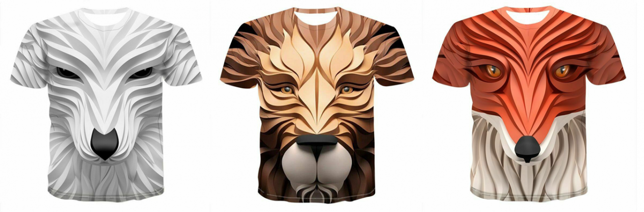 geometric animal t shirts