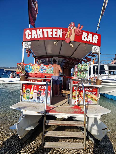 A Boat Snack Bar Greece Zakynthos
