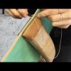 CARV bag making process - Hand stitching leather