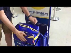 Taking full advantage of Ryanair's cabin baggage allowance